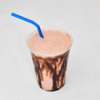 7. Simple Protein Smoothie · Banana, peanut butter, whey protein, organic raw agave and soy milk.