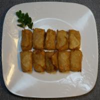 Fried Cheese Egg Roll · 8 pieces crispy fried cheese egg rolls.