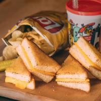 Kid's Grilled Cheese · Served with 1 side and fountain drink.