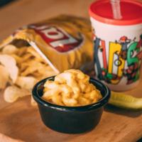Kid's Mac and Cheese · Served with 1 side and fountain drink.