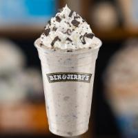 Mint Cookie Shake · Mint Chocolate Chunk and Sweet Cream & Cookies ice creams blended together.
