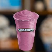 Berry Vanilla Shake · Berry Berry Extraordinary Sorbet and Vanilla ice cream blended together.