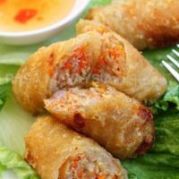 Vietnam Spring Roll · Four pieces with wild fish sauce.