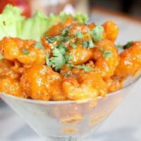 Rock Shrimp Appetizer · Crispy fried shrimp with special sauce.