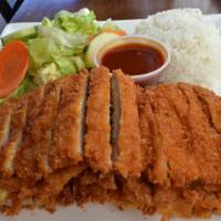 Chicken Katsu · Served with your choice of rice.