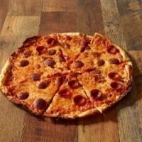 The New Yorker Pizza · Thin crispy crust with spicy Margherita pepperoni.