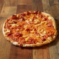 Hawaiian Pizza · Traditional red sauce, ham, pineapple and mozzarella.