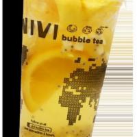 Vivi Signature Fruit Tea · Apple, orange, pineapple, lime, tea jelly and chia seeds.