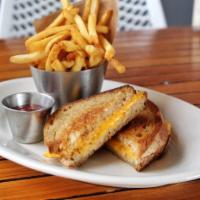 Kid's Grilled Cheese · served crispy fries.