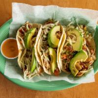 Club Tacos · 3  flour tortillas filled with grilled chicken, steak or shrimp with bacon, pico de gallo, s...