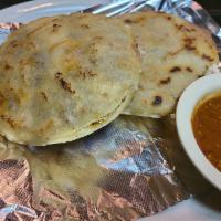Gordita Rellena  · One gordita filled with cheese and beans with your choice of meat served with onion and cila...