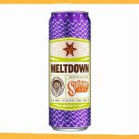 Sixpoint Meltdown IPA Can · New England IPA - Brooklyn, NY - 8% ABV - 12oz Can - A lush, hazy, juicy IIPA with ripe trop...