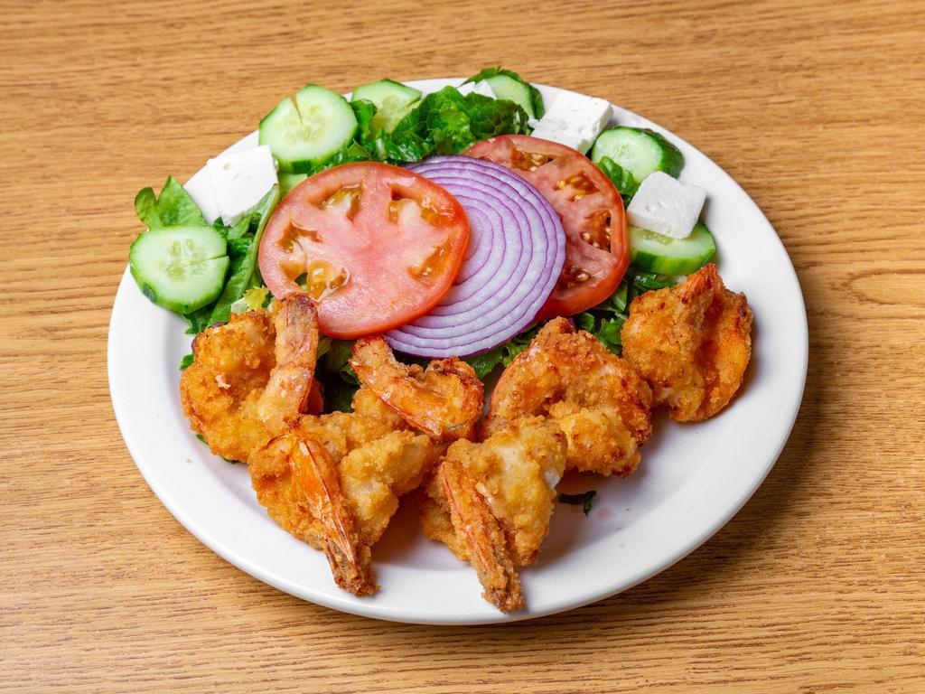 6 Jumbo Fried Shrimp · Served with Cup of Soup or Salad, potato or rice & vegetable