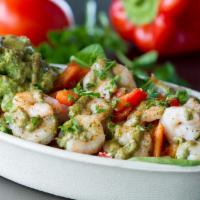 French Quarter · Brown rice, shrimp, red peppers, spinach, avocado, red onions, cayenne,
parsley and creamy a...