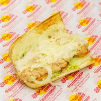 Tuna and Cheese Oven Baked Sub · Homemade fresh tuna mixed with mayonnaise and smoked provolone.