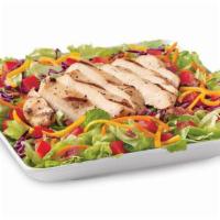Grilled Chicken BLT Salad · Served with your choice of Marzetti® dressing and topped with grilled chicken, chopped tomat...