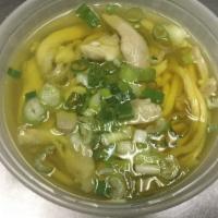 17. Chicken Noodle Soup · Served with noodle.
