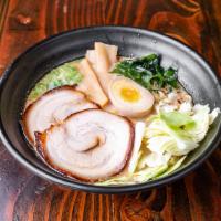 1. Tonkotsu Ramen · Tonkatsu ramen (ramen in a white really thick, pork-based soup). Topped with seaweed, menma,...