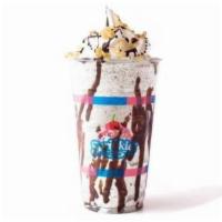 Smores Frappuccino Shake · Vanilla ice cream, espresso coffee, hot chocolate, cookie crumbs, topped with marshmallows, ...