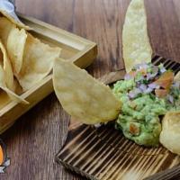 GUACAMOLE & CHIPS  · Guacamole Served with In-House Fried Corn Tortilla Chips