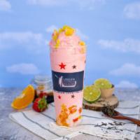 Rosy Smoothie · Combination of strawberry, pineapple and banana.