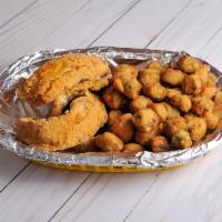 4 Piece Whiting Fish Combo · Served with choice of side and drink.