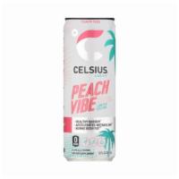 Celsius Sparkling Peach Vibe Fitness Drink (12 oz) · 