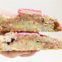 Birthday Cake · Birthday cake cookie mixed with white chocolate chips, iced animal crackers, marshmallows an...