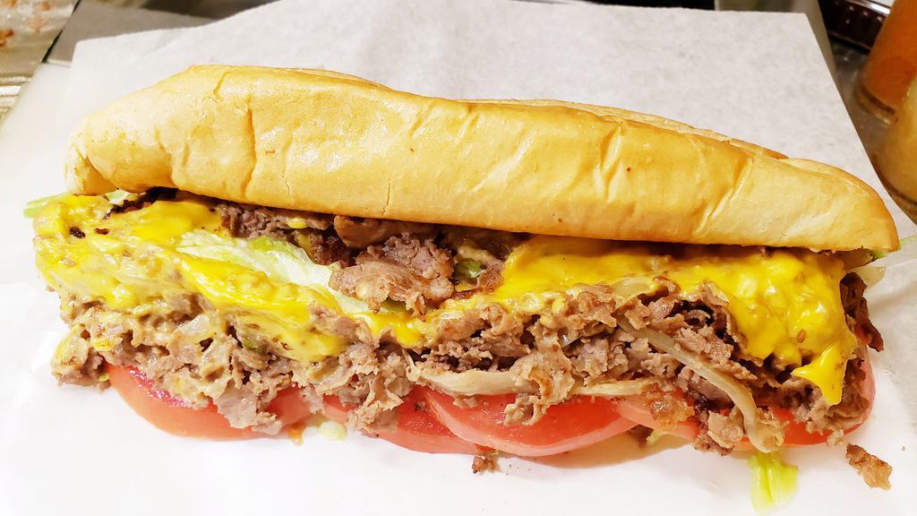 1. Philly Cheese Steak Sub · Steak, cheese, and caramelized onion sandwich. 