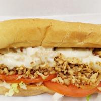  2. Philly Chicken Cheese Steak Footlong Sub · Chicken, cheese, and caramelized onion sandwich. 