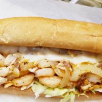 8. Grilled Shrimp Sub · A sandwich comprised of grilled shellfish. 