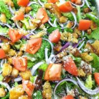 Garden Salad · Hot and sweet peppers, black olives, red onion & tomato.
