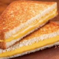 Grilled Cheese Sandwich · A double decker grilled cheese sandwich lightly fried with butter.