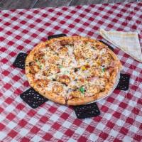 Meat Lover's Pizza · Pepperoni, ham, Canadian bacon, Italian sausage, meatballs, fresh garlic and mozzarella chee...