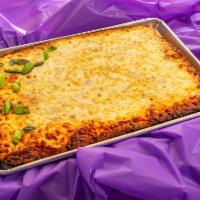 Sicilian Pie w/ Baked Ziti  · A warm fresh out of the oven Sicilian pie. Baked Ziti included with every order. 