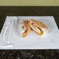 Breakfast Burrito · Egg, Potatoes, Bell Pepper, Tomatoes, Onion, Cheddar, Choice of Meat. Complementary Salsa an...