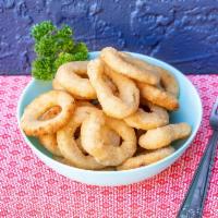 Onion Rings · Crunchy baked onion rings.