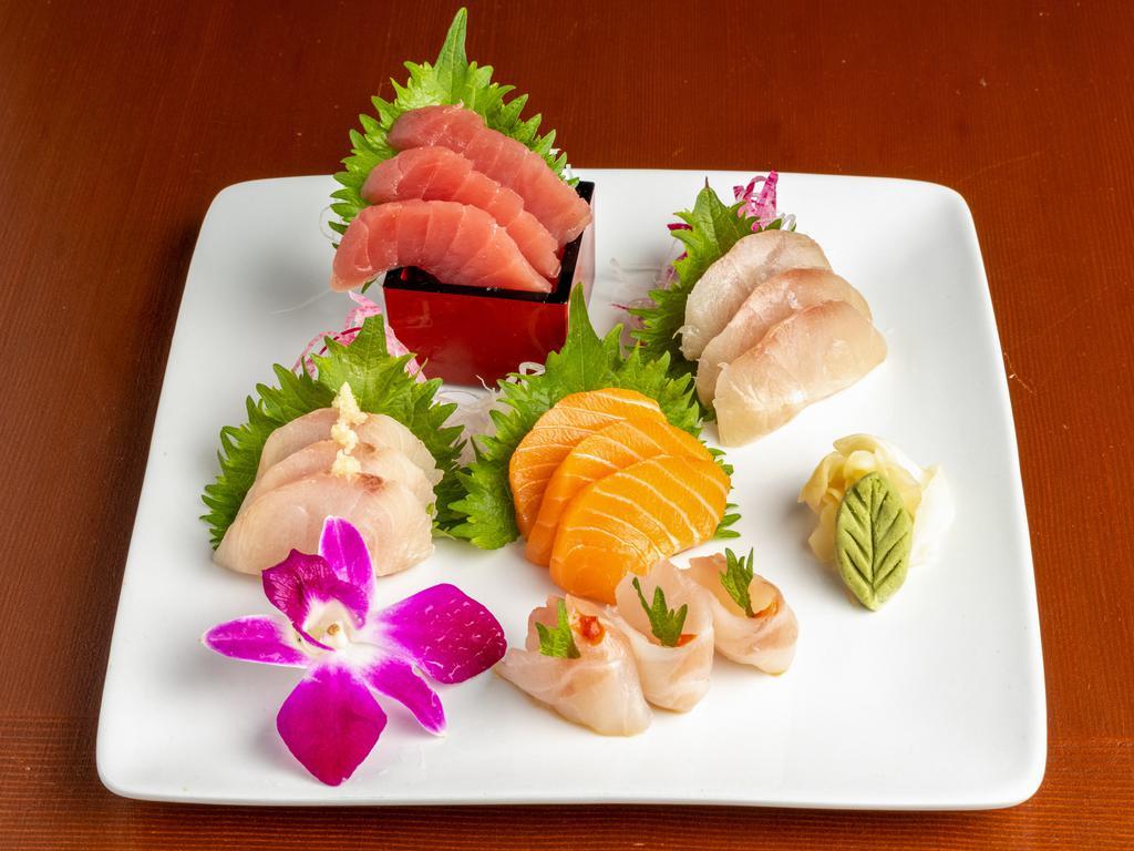 Chef's Choice Sashimi Plate · 5 kinds 3 pieces of each.