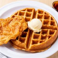Chicken and Waffles · Boneless chicken breast. Served with side of warm syrup.