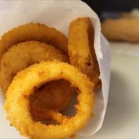 Onion Rings · Served with chipotle sauce.