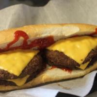 Double Cheeseburger Burger · Two 1/3 lb. patties, ketchup, mustard and pickles.