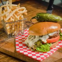 Southwest Burger · Long green chile and cheese.