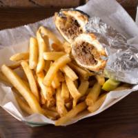 Steak and Cheese: Our best selling sandwhich for 35 years! · Thinly sliced, grilled with onions and covered with provolone cheese.