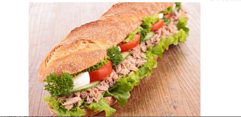 Tuna Salad Club · Tuna salad and bacon with lettuce, tomato and your choice of cheese and dressing.