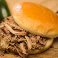 Large BBQ Pork Sandwich · Broiled, roasted, or grilled.