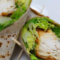 Sweet Turkey Super Wrap · Wheat wrap with romaine lettuce, turkey, bacon, provolone cheese, tomato, avocado and honey ...