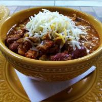 Charlotte's Chili · Beef or chicken.
