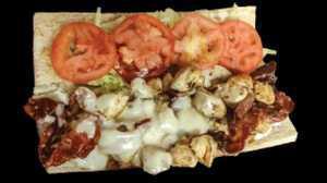 Chicken and Bacon Ranch Sub · Grilled chicken, bacon, ranch dressing, cheese, lettuce and tomatoes.