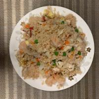 22. House Special Fried Rice · Shrimp, chicken , BBQ pork.