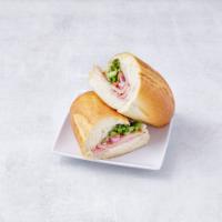 Ham, Salami and Provolone Sandwich · 
